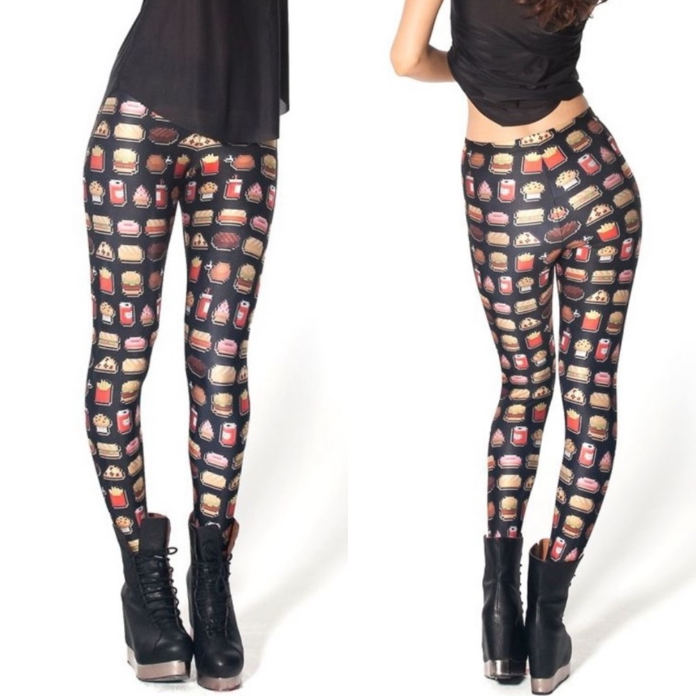 BLACKMILK RARE Junk Food Minecraft Leggings